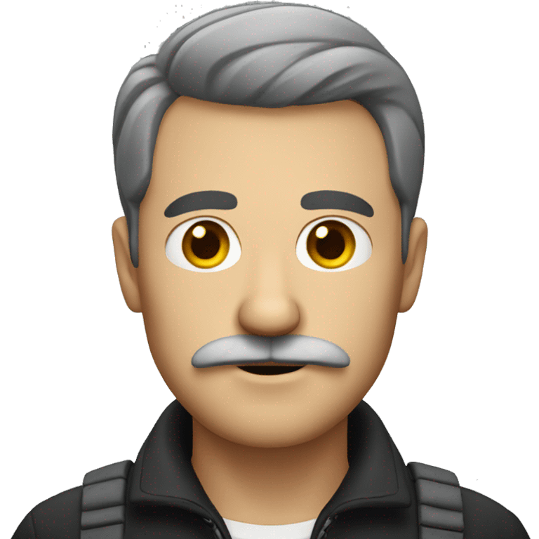 German man with small mustache emoji