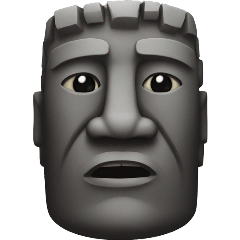 Moai mewing emoji