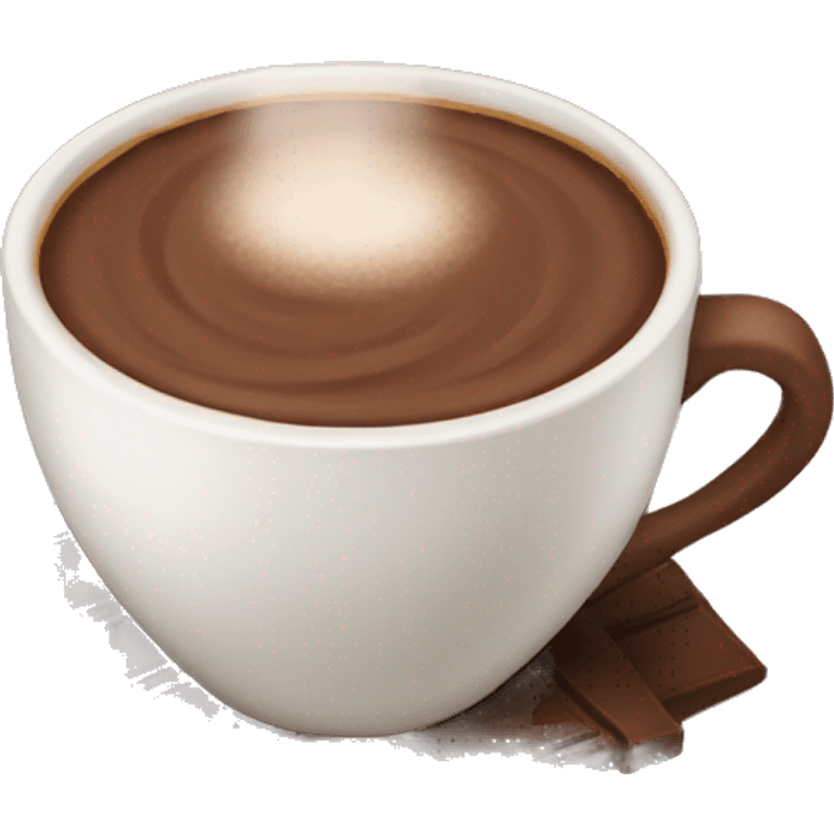 New Year's cup of cocoa emoji