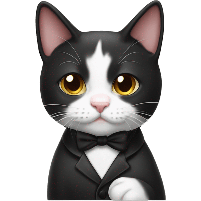 Tuxedo cat ￼ emoji