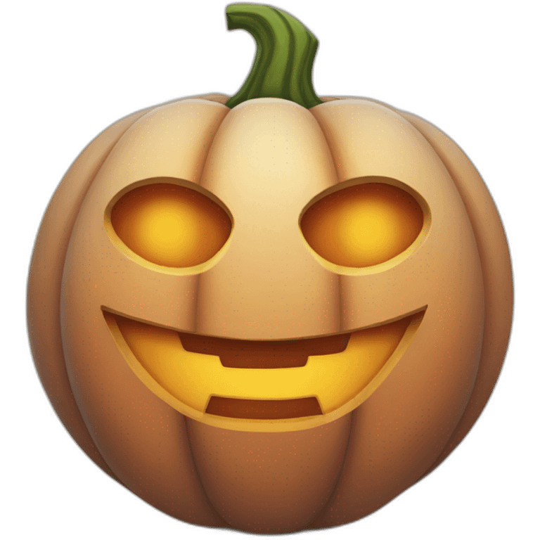 A friendly pumpkin emoji