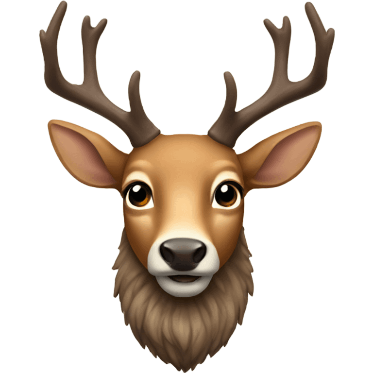 Deer with a beard emoji