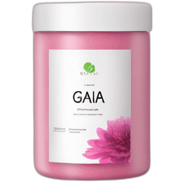 GAIA Beauté Supplements with pink and black packaging  emoji