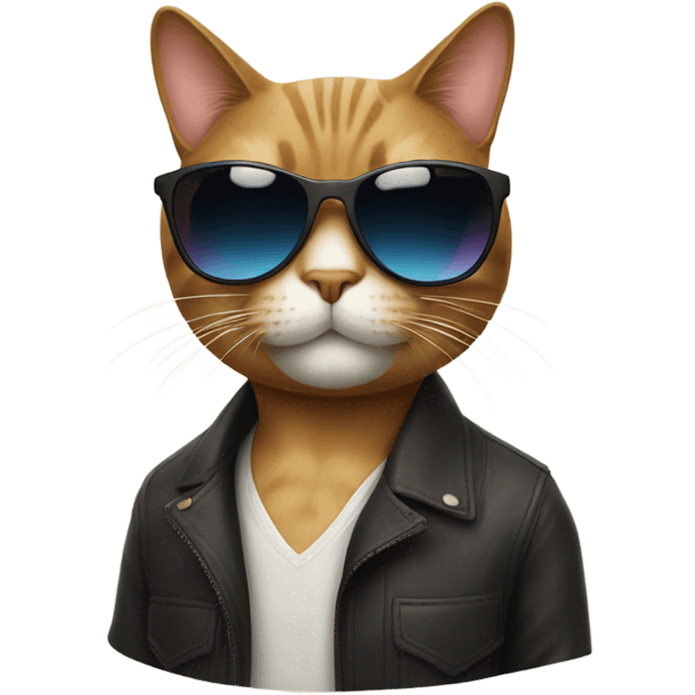 Cat with sunglasses emoji