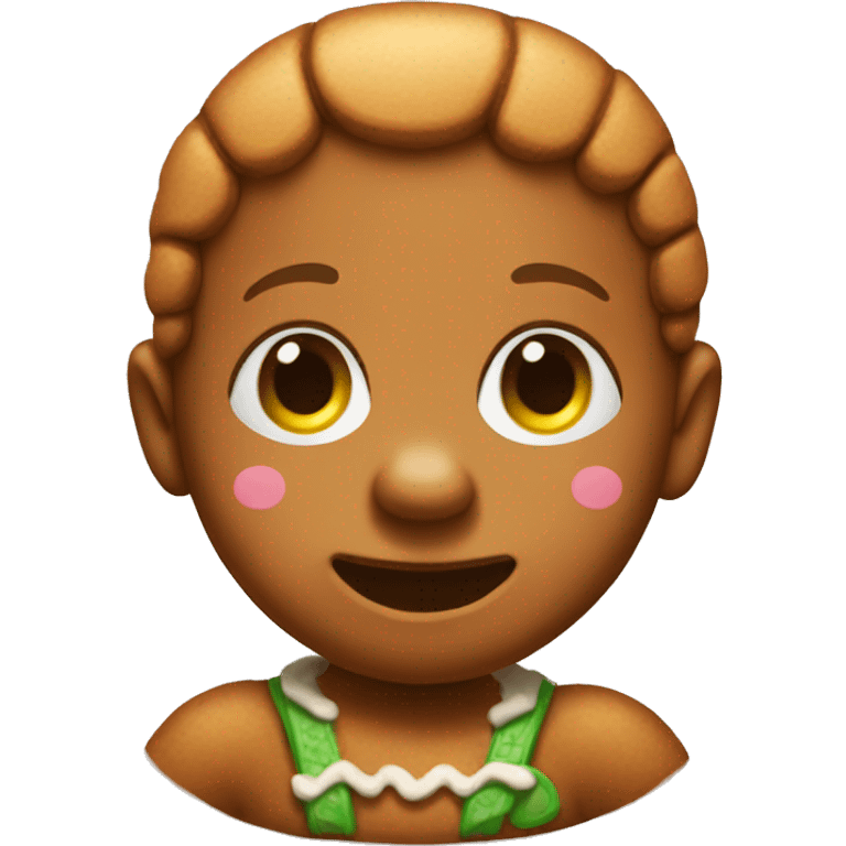 Baby gingerbread man emoji