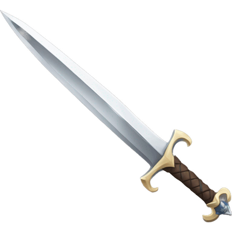 A sword with a sharp blade emoji