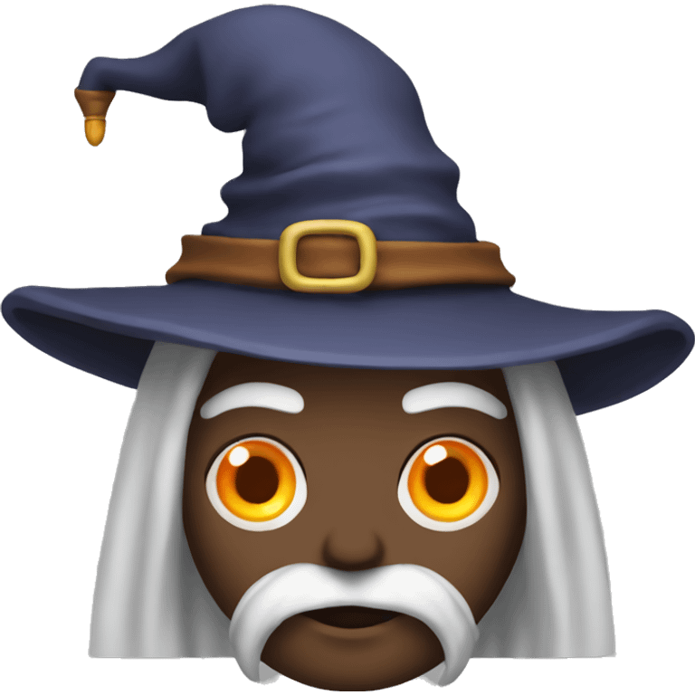 wizard with orange eyes emoji