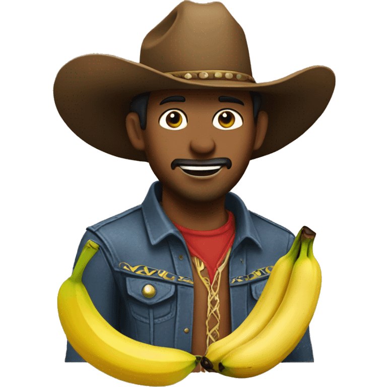 cowboy with banana emoji