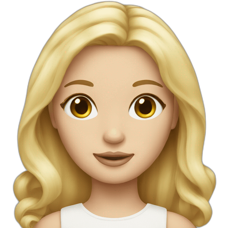 Doll-face-blond emoji