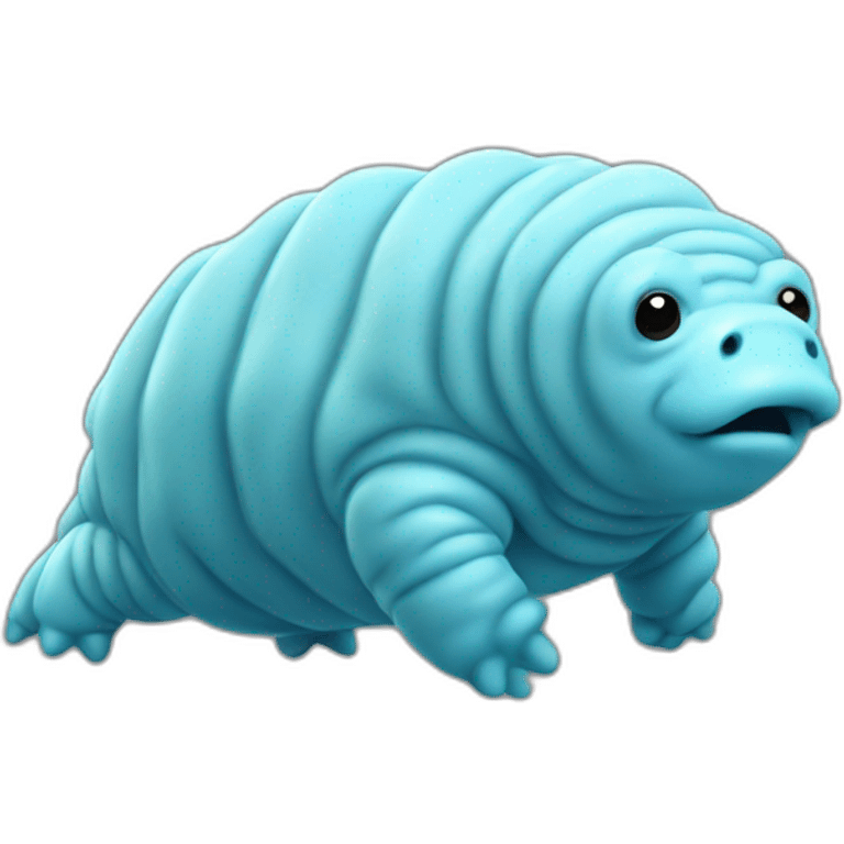 light blue tardigrade  emoji