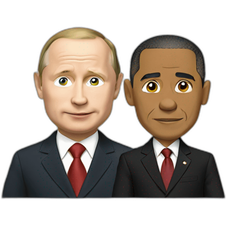 putin and obama emoji