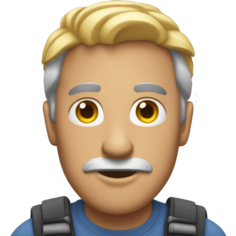 a man works with mac emoji