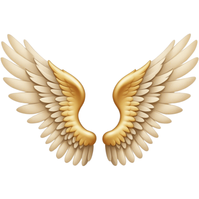 Angel wings beige  emoji