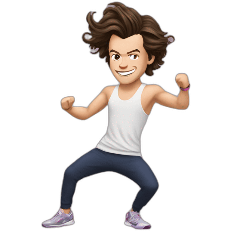 harry styles doing zumba emoji