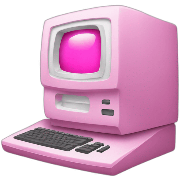 pink computer emoji