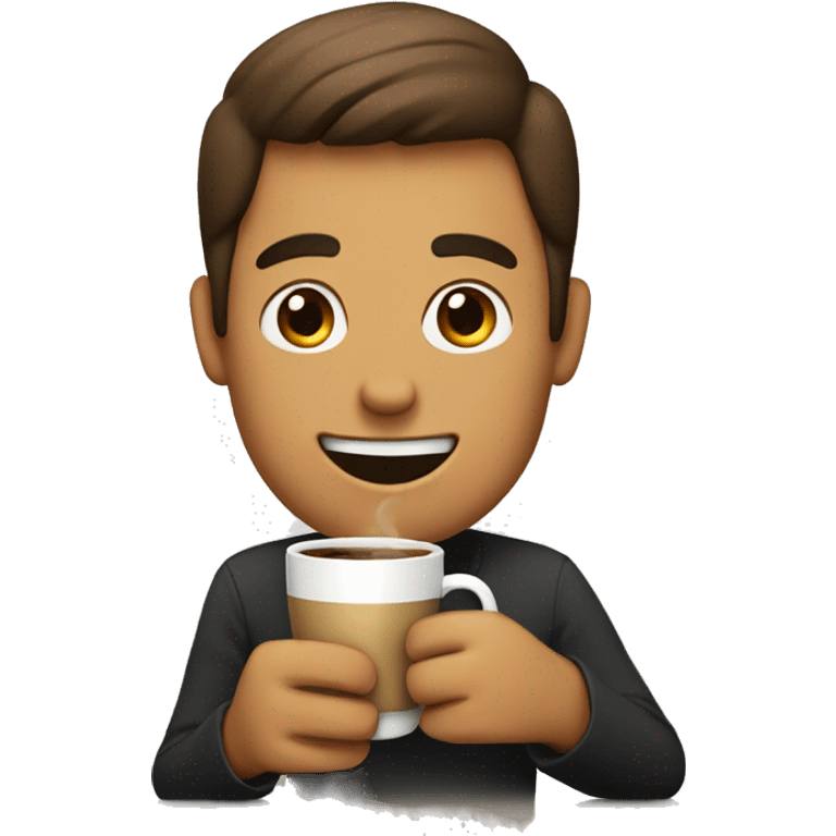 toasting with cofee emoji