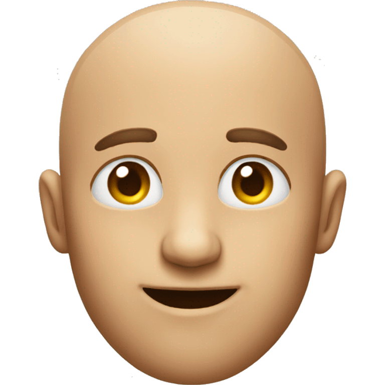 Wink emoji but it's balding emoji