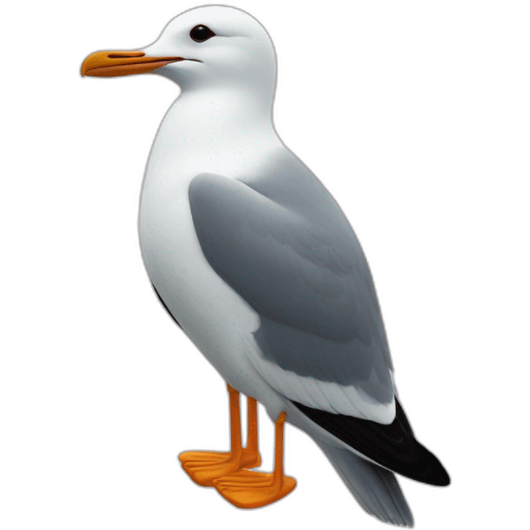 Mouette sur baleine emoji