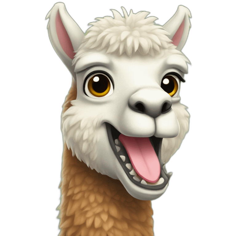 Mix of alpaca and dinosaur  emoji