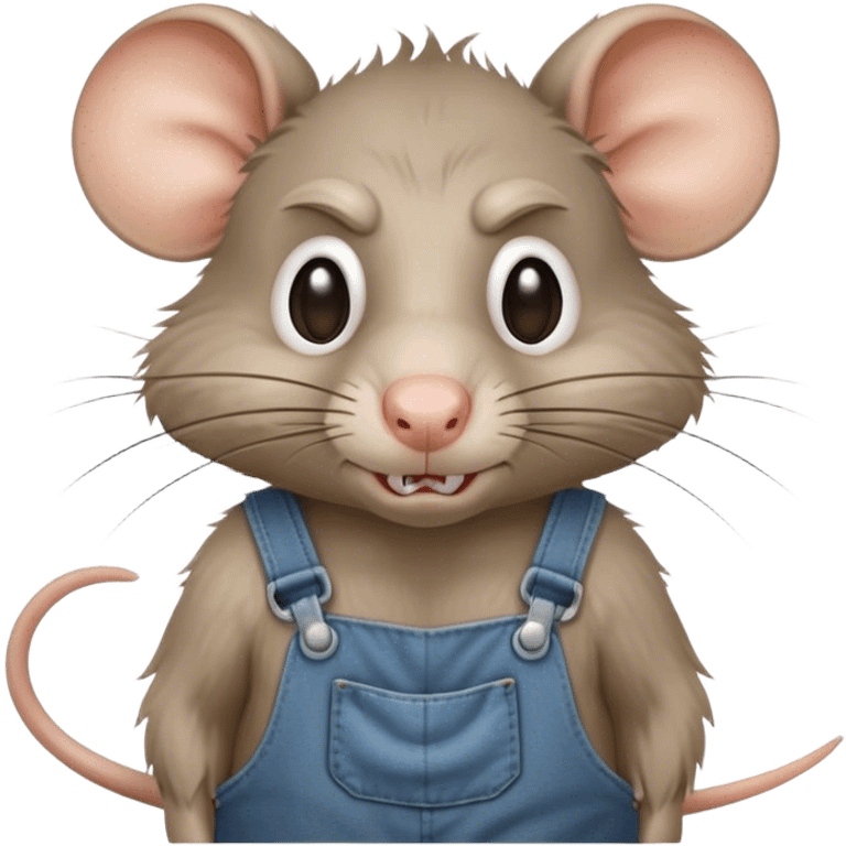 angry-rat disheveled long-nose wearing-overalls emoji