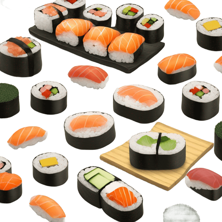 Create a sushi dish  emoji