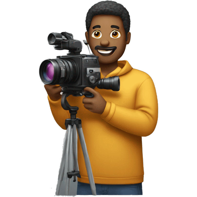 man with cinema camera emoji