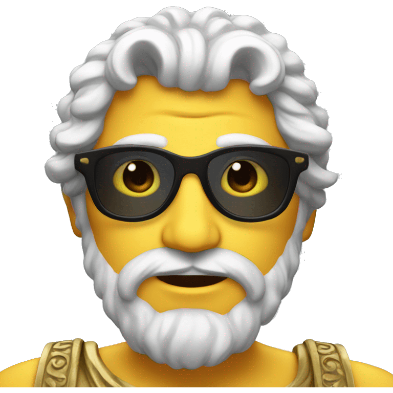 Greek god with sun glasses  emoji