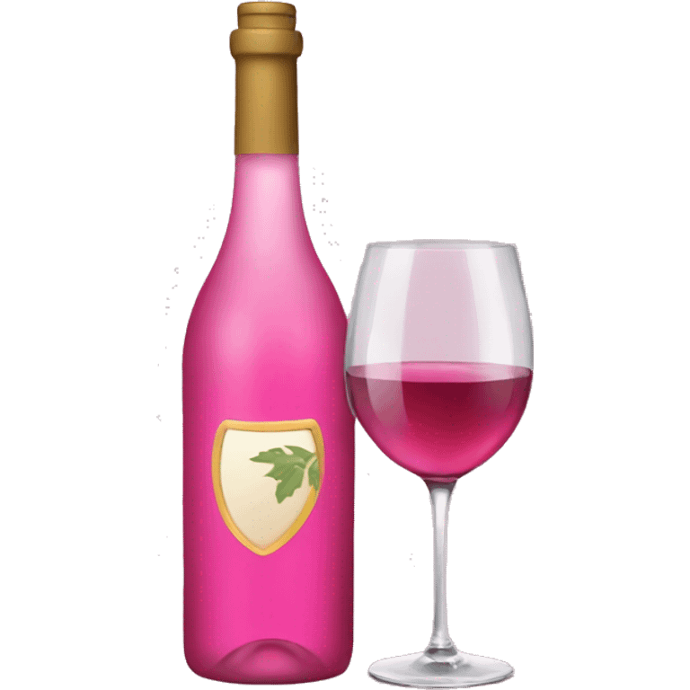 Pink wine emoji