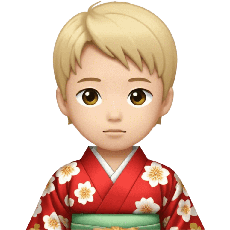 japanese boy in traditional kimono emoji