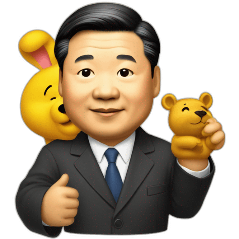 xi jinping winning the pooh emoji