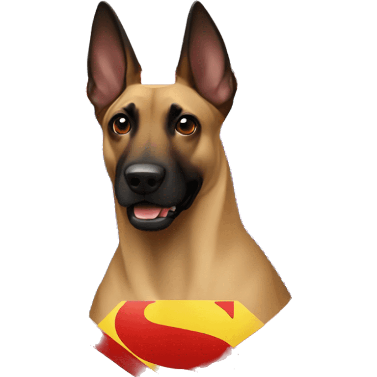 logo superman dog malinois  emoji