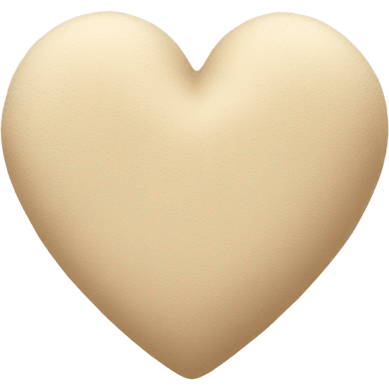 Beige heart  emoji