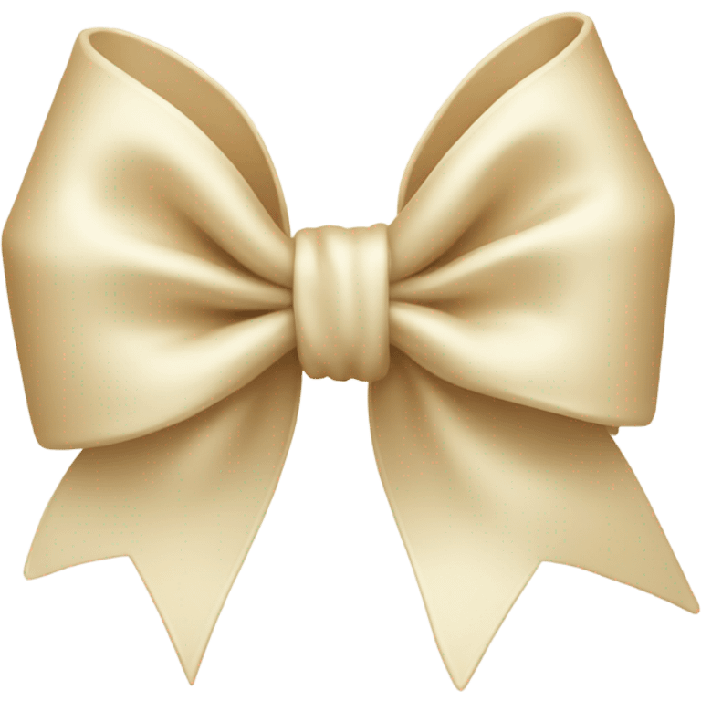 Cream bow emoji