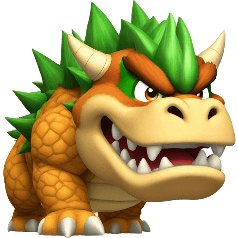 Bowser of roaring from angry emoji