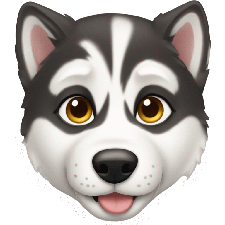 Husky puppy emoji