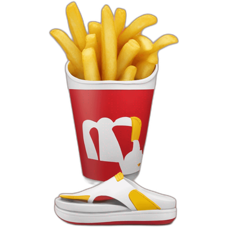 McDonald's coneand flip flops emoji