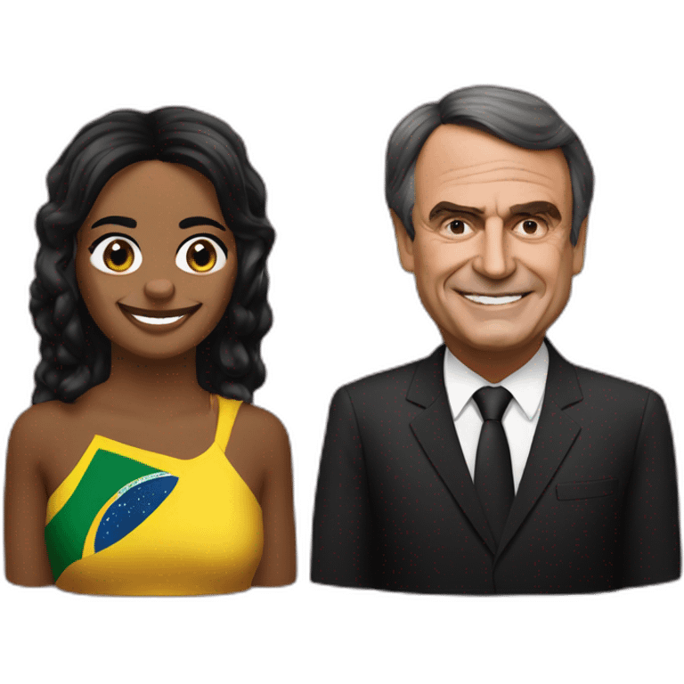 bolsonaro e lula brazil emoji