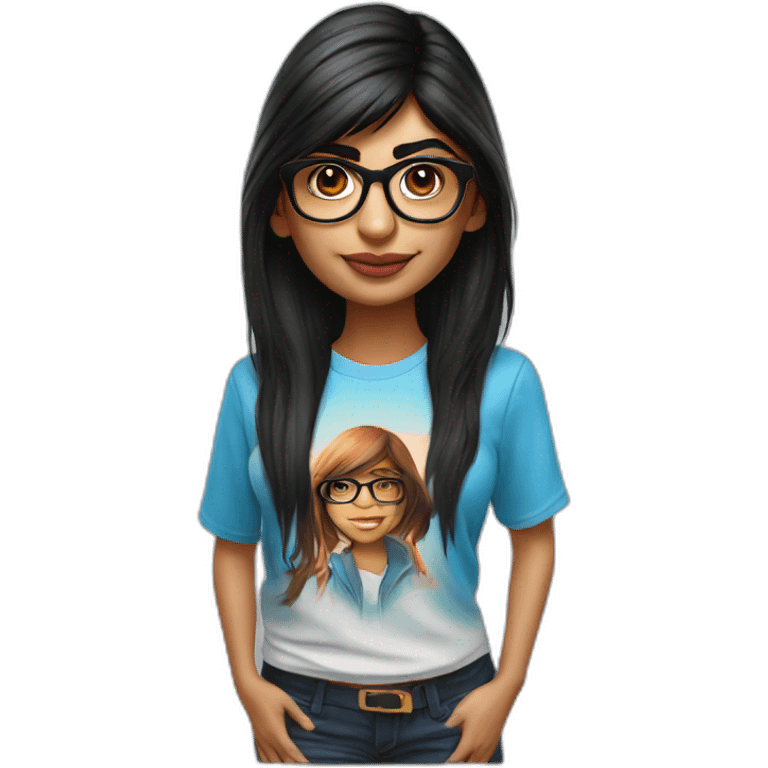 hyper realistic mia khalifa emoji