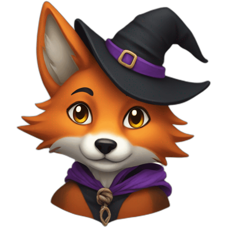 Witch fox emoji