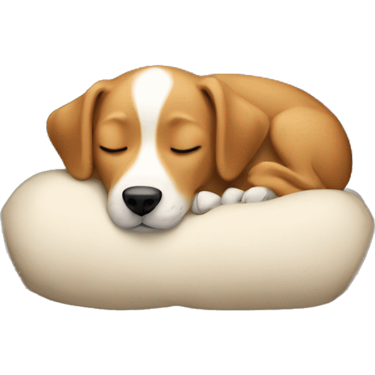 Dogs sleeping in a Bes emoji