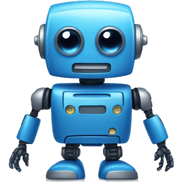 Blue robot emoji