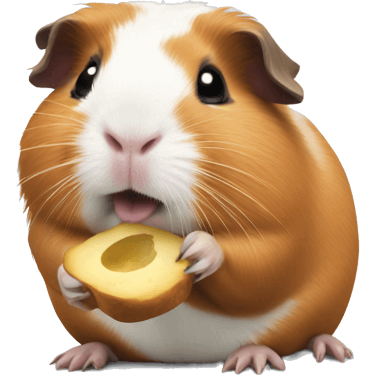 Guinea pig eating emoji