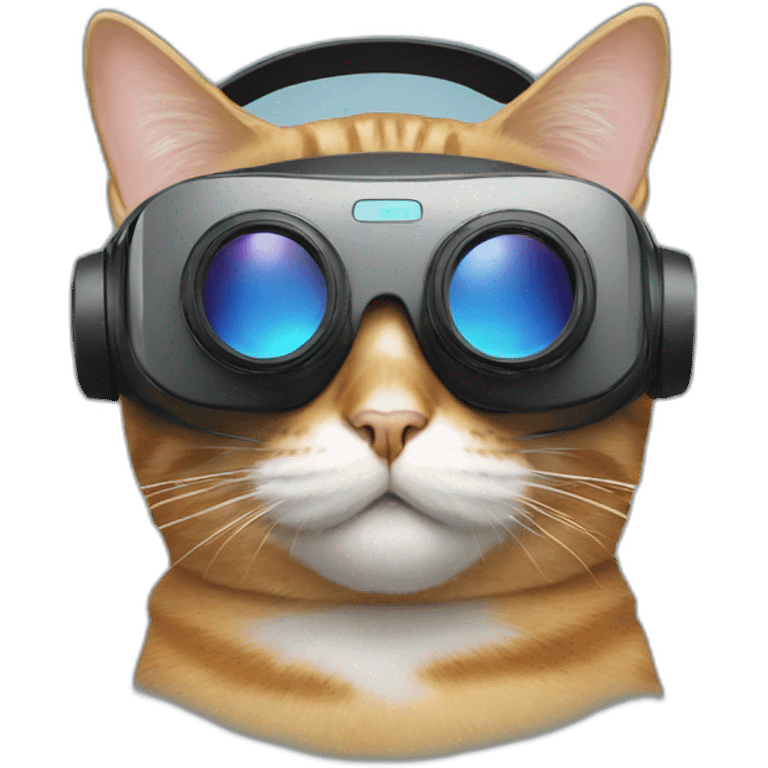 cat wearing vr headset emoji