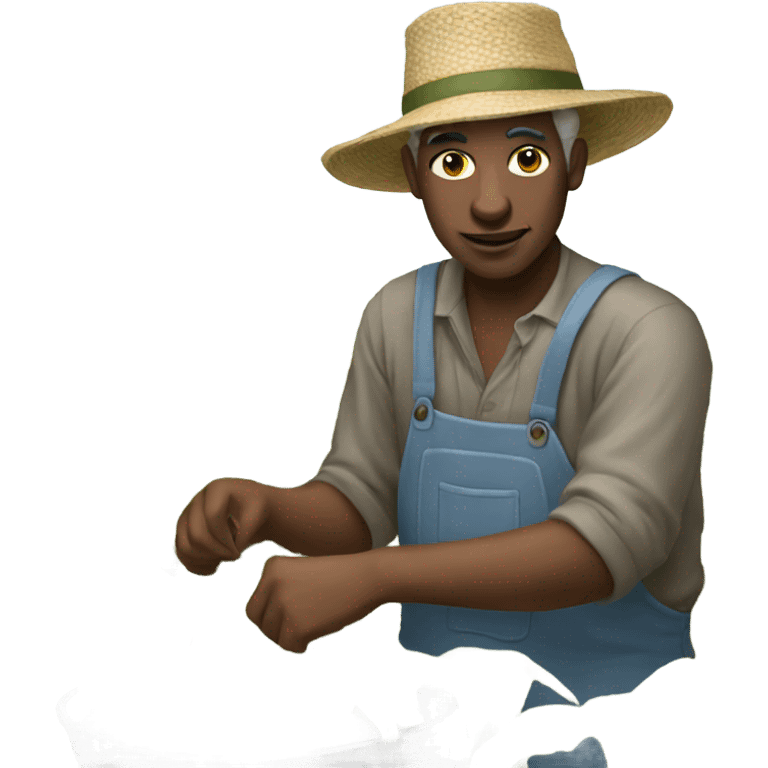 Cotton picker emoji