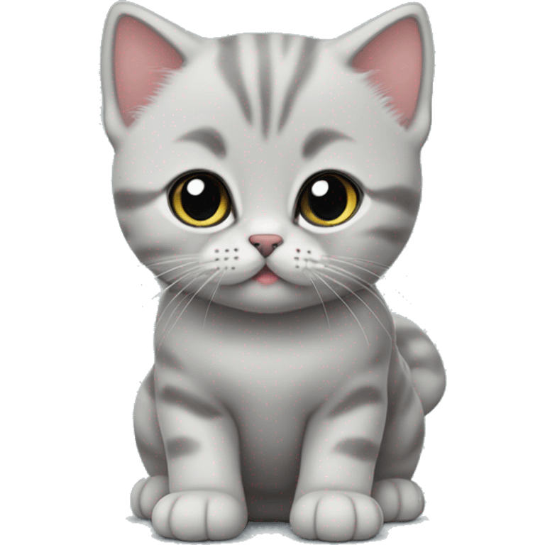 Cute British shorthair kitten  emoji