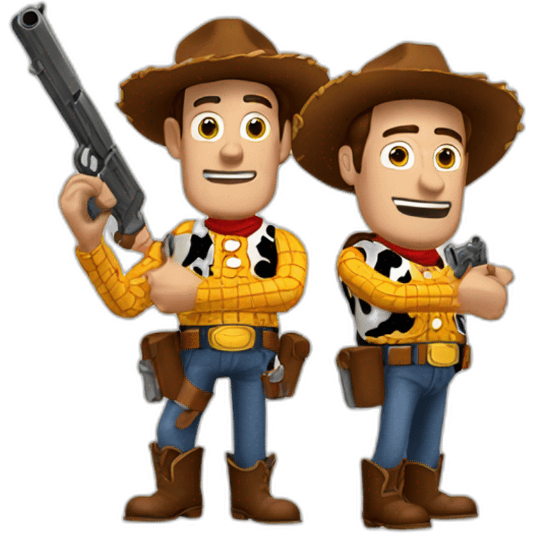 woody with two guns emoji