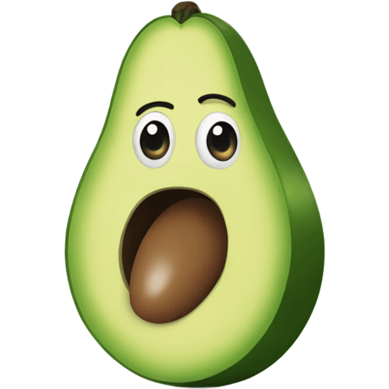 avocado waving hand emoji