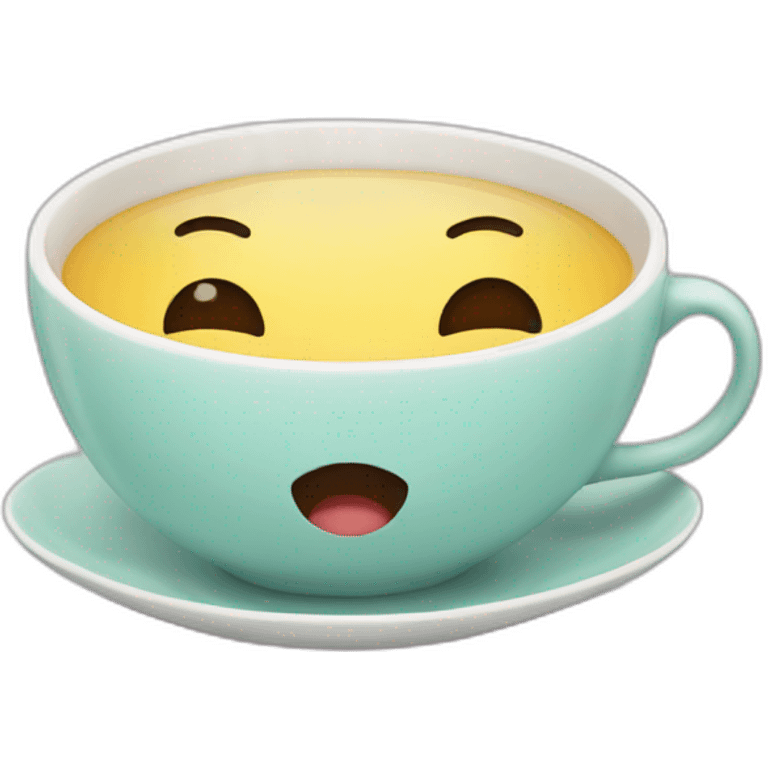 Laughing crying cute teacup  emoji