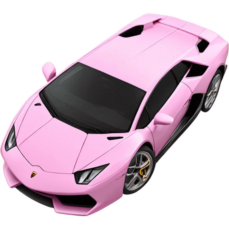 baby pink lamborghini  emoji