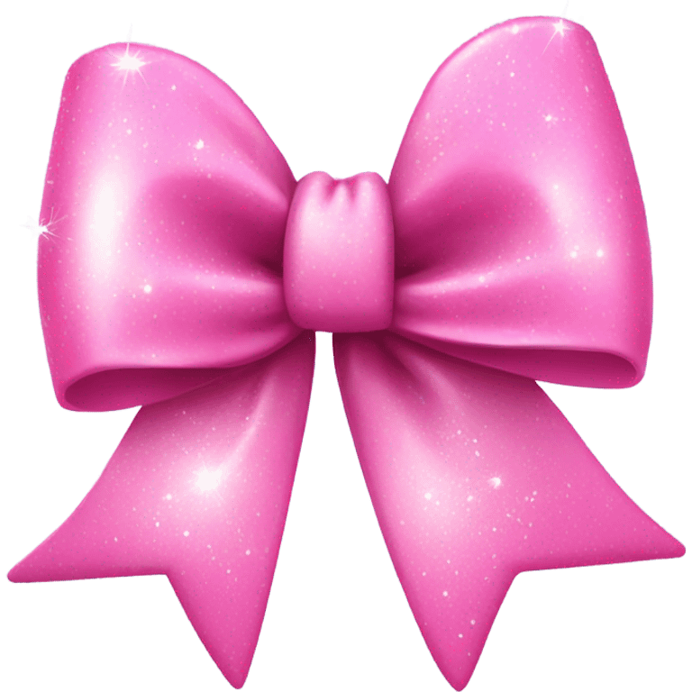 pink aesthetic sparkly bow emoji